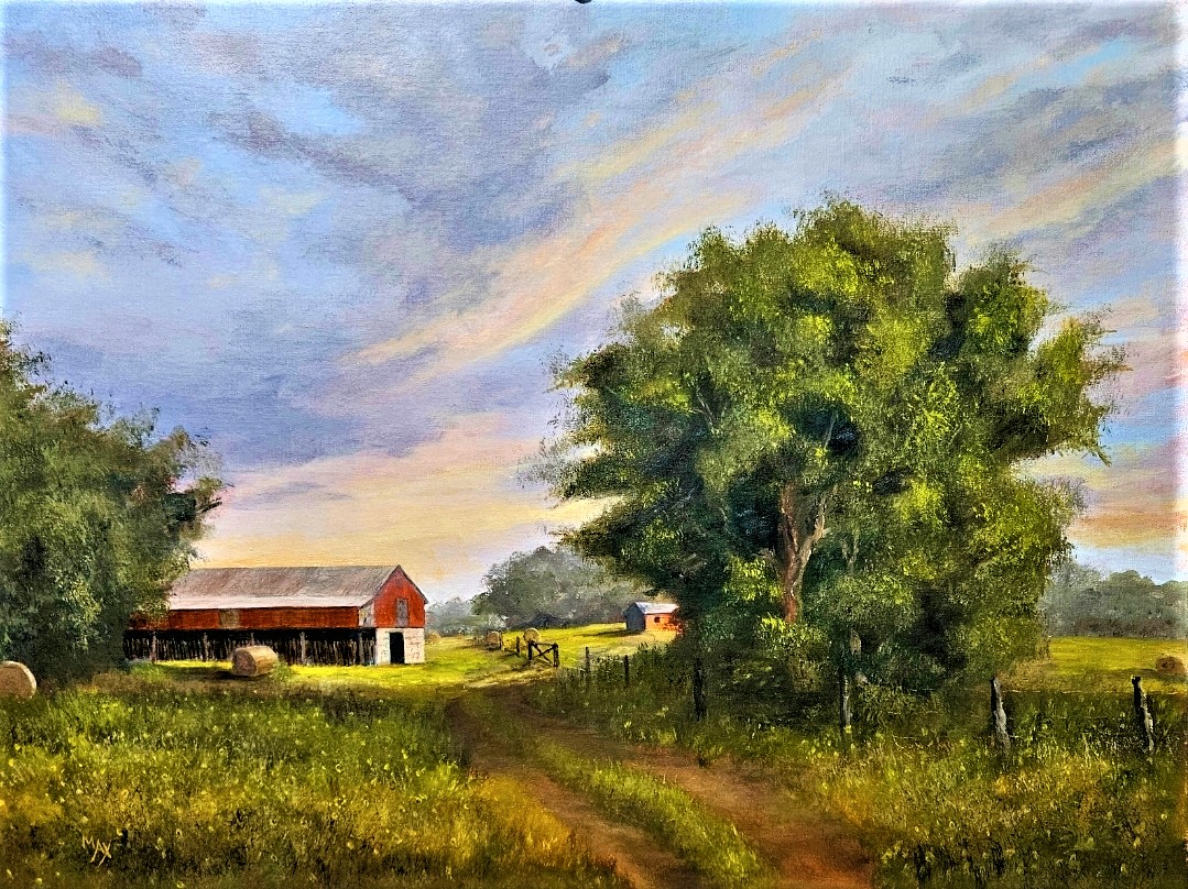 Oil Painting, desert morning
