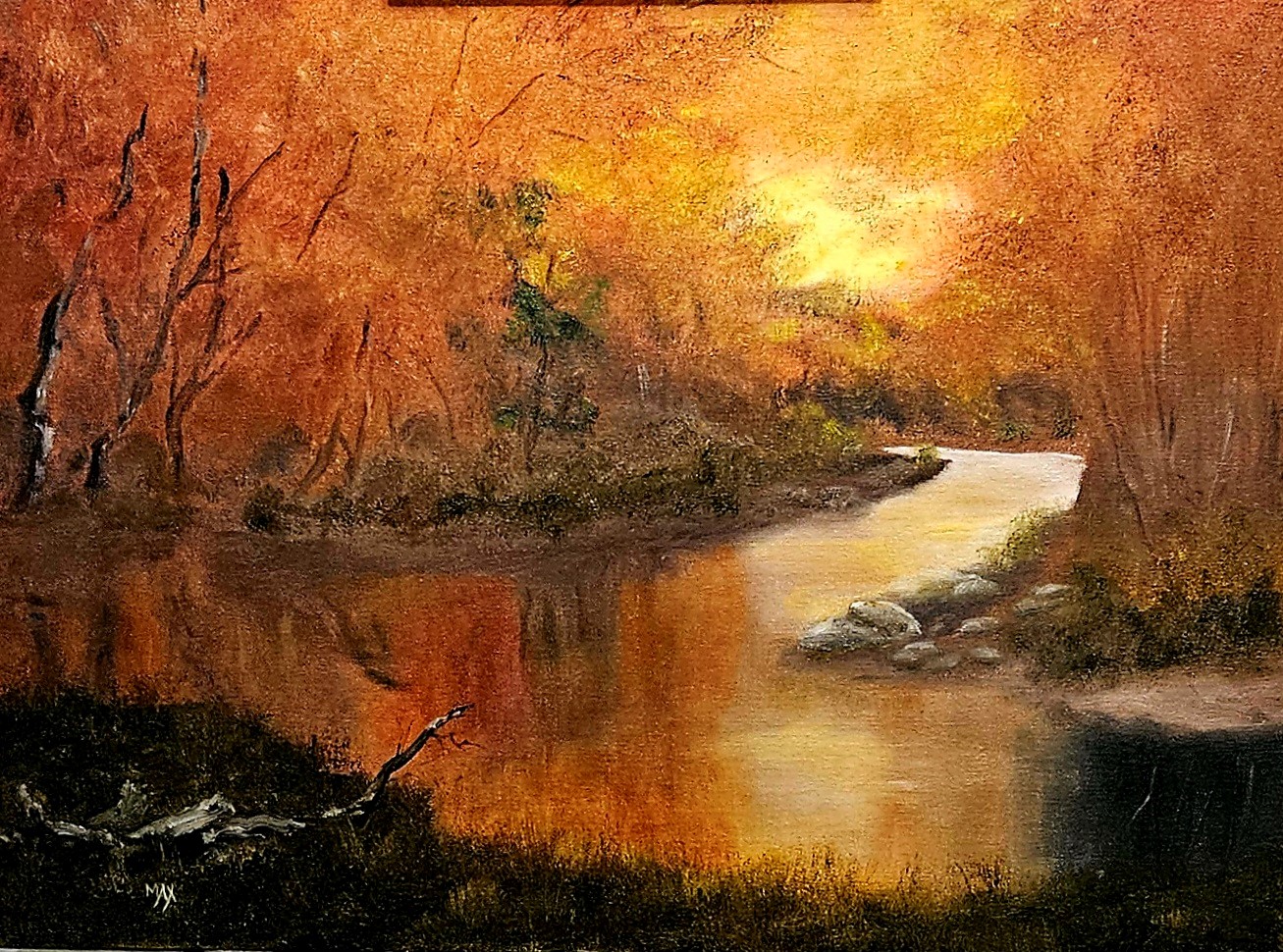 Autumn Leaves Oil Painting