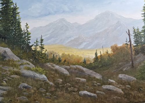 Oil Painting, desert morning