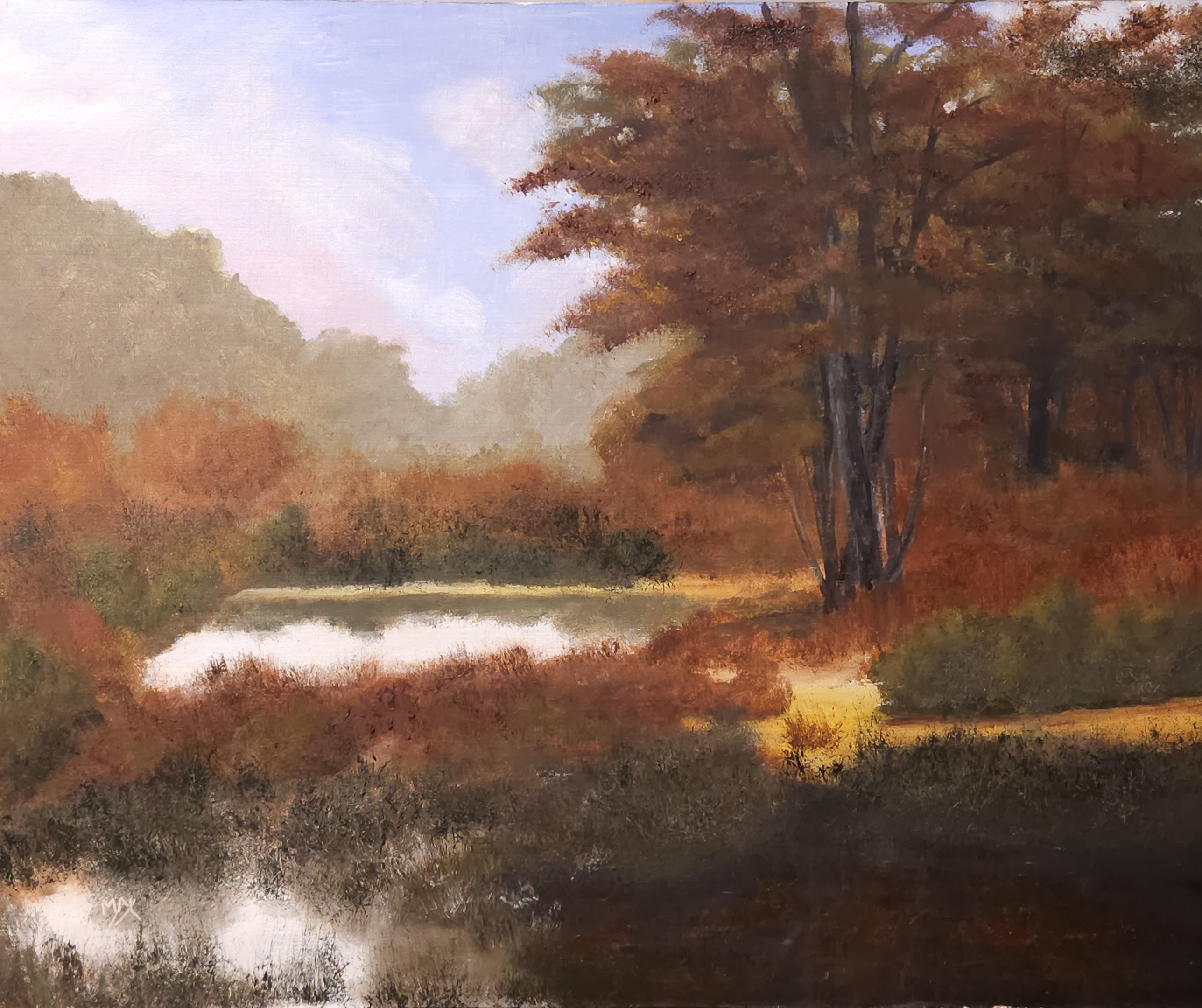 Autumn Leaves Oil Painting