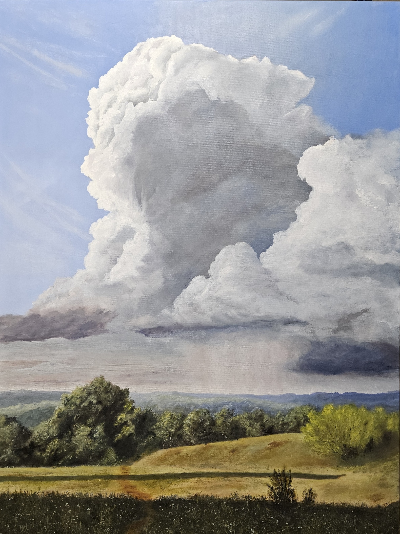 Oil Painting, desert morning