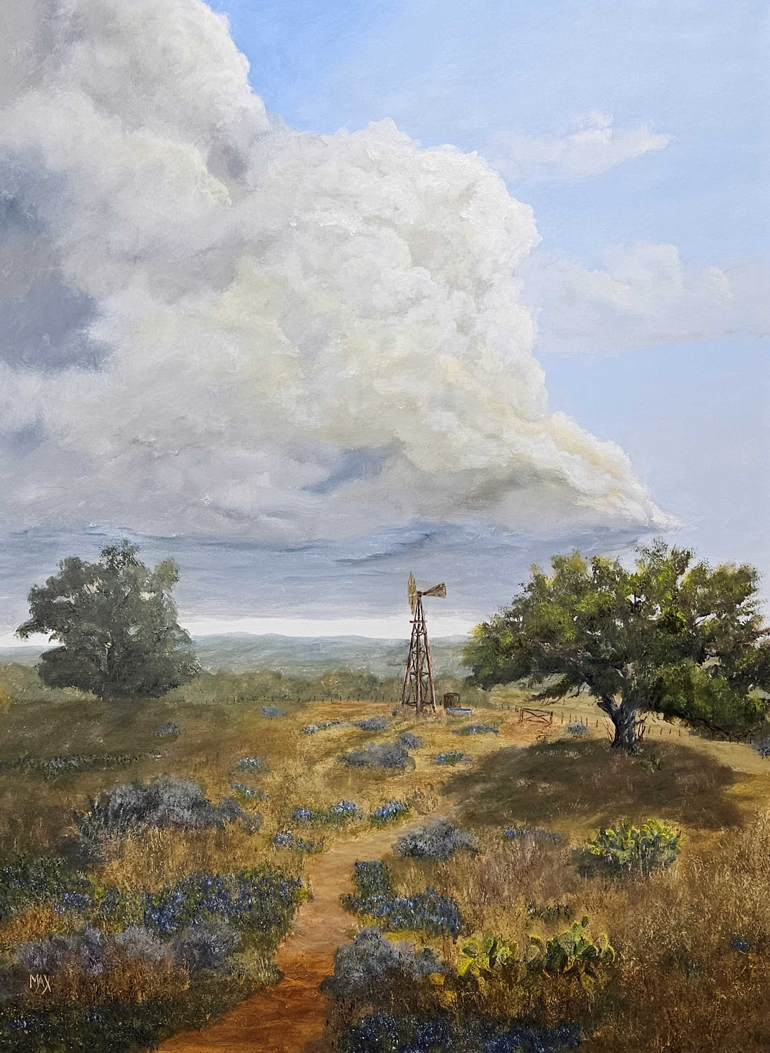 Oil Painting, desert morning